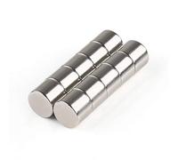 ARCELI Imanes Redondos 8x5mm Paquete de 10 para Refrigerador, Proyectos de Artesanía, Pizarra, Mapa Stainles Steel