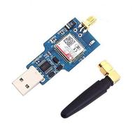 ARCELI Módulo de radio GSM GPRS USB de banda cuádruple 850/900/1800/1900MHz T chip USB Red 2G Transmisión de datos SMS con antena