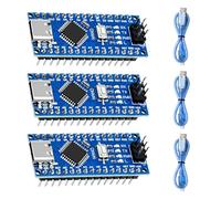 ARCELI Placa de desarrollo Nano 328P, placa de desarrollo V3 con chip CH340, 5 V, 16 m, conector tipo C compatible con Arduino IDE(3 unidades)