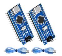 ARCELI Placa de desarrollo Nano 328P, placa de desarrollo V3 con chip CH340, 5 V, 16 m, conector tipo C compatible con Arduino IDE(2 unidades)