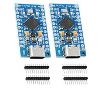 ARCELI Pro Micro Boards mit 32u4 chip Modul, Micro Pro Mini 5V/16MHz Desarrollo Boards Auto USB Updater Typ-C Interfaz Mainboards Compatible con Arduino (2 unidades)
