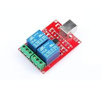 ARCELI SRD-05VDC-SL-C Módulo de relé de 5 V de 2 vías Controlador gratuito Interruptor de control USB Control inteligente de la PC