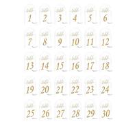 Arch Acrylic Sign - 30-piece Gold Printed Sheet | Clear Arch Acrylic Sign With Stand | for Party Events Reception Wedding Restaurant Engagemen Birthday Banquets