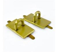 Arch Bridge Connector Clasp For Handbag Purse Side Clip D Ring Hook Buckle DIY Sewing Crafts Accessories(BD446-Brass,8pcs)