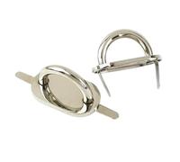 Arch Bridge Connector Clasp For Handbag Purse Side Clip D Ring Hook Buckle DIY Sewing Crafts Accessories(BF343-Silver,8pcs)