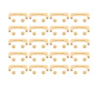 Arch Bridge D Ring Connector Buckle robust langlebig einfach zu installieren für Taschen Handtaschen Geldbörsen Kleidung aus Zinklegierung 26x7x6mm 20 Stück (Oro)