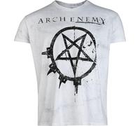 Arch Enemy Pure Fucking Metal Hombre Camiseta Blanco-Gris M