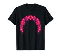 Arch Lei con Forma de Corona de Flores Tropicales en Forma de Luau Hawaiano Camiseta