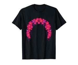 Arch Lei con Forma de Corona de Flores Tropicales en Forma de Luau Hawaiano Camiseta