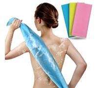 ARCH&M Exfoliating Washcloth Body Scrubber Back Scrubber for Shower Japanese Beauty Washcloth Bath Wash Cloth Korean Exfoliation Luffah Towel Net Sponge Loofah Body Scrub 3 Pack