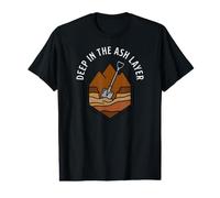 Archaeologist Deep In The Ash Layer Geology Excavation Camiseta gráfica económica