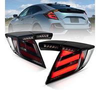 Archaic LED Luces traseras compatibles con 10th Honda Civic Type R Hatchback FK7 FK8 2016-2020, con señal de giro secuencial, animación DRL, par