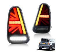 Archaic LED Luces traseras compatibles con MI/NI Coopers R50 R52 R53 2001-2007, con señal de giro secuencial, animación DRL, ahumadas, par