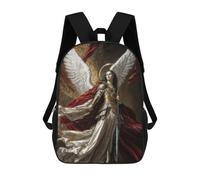 Archangel Michael Archon of Holy Fire Mochilas Infantiles Impresas En 3D, Mochilas De Moda Informales, Mochilas De Viaje Bonitas, Mochilas Informales Para Exteriores Para Niños Y Niñas 17inch