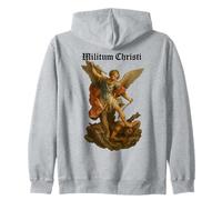 Archangel Michael derrota a Satanás - Militium Christi Sudadera con Capucha