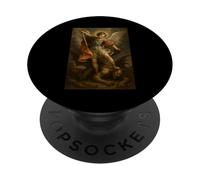 Archangel Michael derrota a Satanás - San Michael Oración PopSockets PopGrip Adhesivo