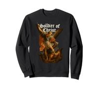 Archangel Michael derrota a Satanás - Soldado de Cristo Sudadera