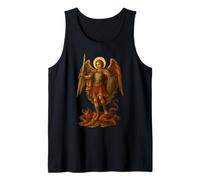 Archangel Michael derrota al Diablo - San Miguel Camiseta sin Mangas