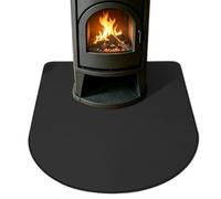 Arched Proof Hearth Pad - Fireproof silicona Fiberglass Stove Mat | Fire Retardant Rug Fireproof Half Round Reutilizable Impermeable Mate | Arched Proof Hearth Pad for Fireplace & Wood Stove