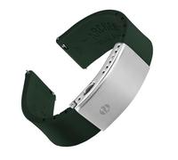 Archer Watch Straps - Correas de Reloj de Silicona Ajuste Personalizado y Liberación Rápida (Verde Oscuro, 22mm)