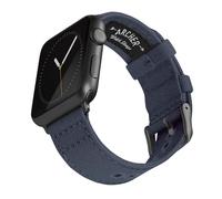 Archer Watch Straps - Correas de Reloj de Tela para Apple Watch (Azul Marino, Gris Espacial, 44/45/46/49mm)