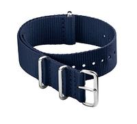 Archer Watch Straps - Correas de Reloj Estilo NATO Clásico de Nailon (Azul Marino, 18mm)