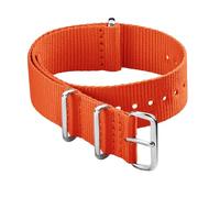 Archer Watch Straps - Correas de Reloj Estilo NATO Clásico de Nailon (Naranja, 22mm)