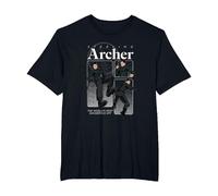 Archer World'S Most Dangerous Spy Funny Cartoon Camiseta, Hombre Tallas Grandes, Negro, 4X Alto