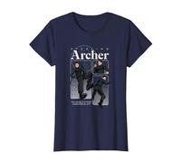 Archer World'S Most Dangerous Spy Funny Cartoon Camiseta, Mujer, Azul Marino, L