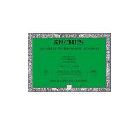 Arches Bloc papel acuarela 1795063, 36x51 cm, 300 g/m2, encolado 4 caras, 20 hojas, blanco natural