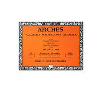 Arches Aquarelle 100% Grueso 300g Bloc Encolado 4L 31x41 20 hojas Blanco Natural