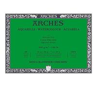 Arches - A1795058 - Bloque de papel de acuarela (18 x 26 cm, 20 hojas, 300 g/m², prensado en frío, color blanco