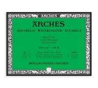 Arches Aquarelle 100% Fino 300g Bloc Encolado 4L 23x31 20 hojas Blanco Natural