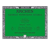 Arches Aquarelle 100% Fino 300g Bloc Encolado 4L 26x36 20 hojas Blanco Natural