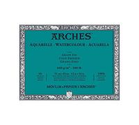 Arches Bloc Aquarelle 100% Fino 640g Encolado 4L 31x41 10 hojas Blanco natural
