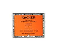Arches Watercolour Block Aquarelle 100% Grueso 300g Bloc Encolado 4L 20x26 20 hojas Blanco Natural, papel, 20 x 26 cm