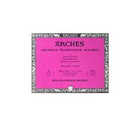 Arches Aquarelle 100% Satin 300g Bloc Encolado 4L 28x36 20 hojas Blanco Natural