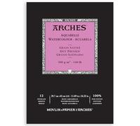 Arches Aquarelle 100% Satin 300g Bloc Encolado A3 12 hojas Blanco Natural