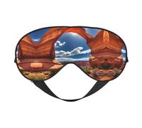 Arches National Park - Antifaz para dormir de seda de imitación estándar - Relajación con correa elástica ajustable - Ideal para viajes y sueño profundo