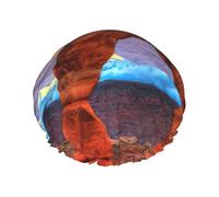 Arches National Park - Gorro de ducha con forro para mujer, reutilizable, doble capa impermeable