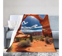 Arches National Park - Manta de franela con estampado estándar para todas las estaciones, para cama, sofá, camping