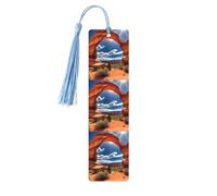 Arches National Park - Marcapáginas de madera con borlas, regalos de cumpleaños para amigos y amantes de los libros