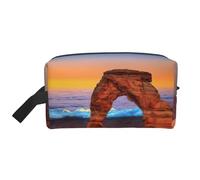 Arches National Park - Neceser de viaje con estampado de parque nacional, bolsa de cosméticos de gran capacidad para mujeres y hombres, White, Talla única