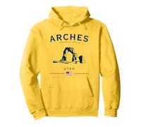 Arches National Park Utah USA Mountains Bandera Estadounidense Sudadera con Capucha