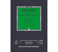 Arches Paquete Acuarela | Bloque Enc 21x29,7 12H Acuarela 100% Fino 300g Blanco Nat