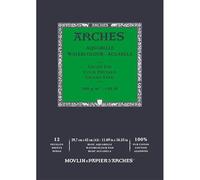 Arches Paquete Acuarela | Bloque Enc 29,7x42 12H Acuarela 100% Fino 300g Blanco Nat