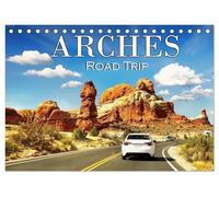 Arches Road Trip (Desk Calendar 2026 DIN A5 landscape), CALVENDO 12 Month DeskCalendar: Discover the breathtaking beauty of this unique desert landscape in the state of Utah, USA.