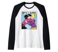 Archie Comics Betty and Ronnie Happy Hugging Camiseta Manga Raglan