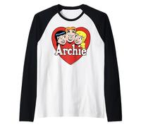 Archie Comics Betty Veronica Heart Trio Camiseta Manga Raglan