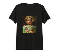 Archimboldo Vertumnus Fruta Cara Renacimiento Arte Fino Divertido Camiseta Premium